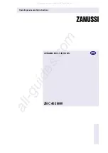 Preview for 1 page of Zanussi ZBC 402 B Operating And Assembly Instruction Manual