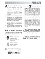 Preview for 5 page of Zanussi ZBE 603 Instruction Booklet