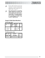 Preview for 15 page of Zanussi ZBE 603 Instruction Booklet