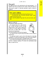 Предварительный просмотр 9 страницы Zanussi ZBG 861 Operating Instructions Manual