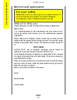 Предварительный просмотр 34 страницы Zanussi ZBG 861 Operating Instructions Manual