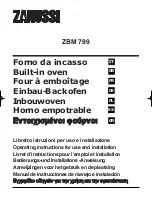 Zanussi ZBM 799 Operating Instructions Manual preview