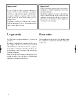 Preview for 2 page of Zanussi ZBM 799 Operating Instructions Manual