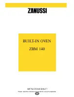 Предварительный просмотр 1 страницы Zanussi ZBM140 Instruction Booklet