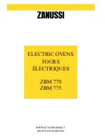 Zanussi ZBM770 Instruction Booklet preview