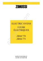 Zanussi ZBM775 Instruction Booklet предпросмотр