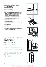 Предварительный просмотр 54 страницы Zanussi ZBT6234 Instruction Booklet