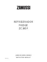 Zanussi ZC 245 P Instruction Booklet предпросмотр