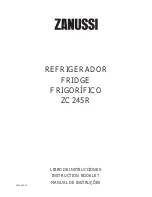 Zanussi ZC 245 R Instruction Booklet preview