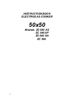 Zanussi ZC 560 Instruction Book предпросмотр