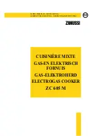 Zanussi ZC 605 M Manual preview