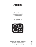Zanussi ZC 6685 X Installation And Operating Instructions Manual preview