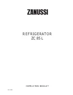 Zanussi ZC 85 L Instruction Booklet предпросмотр