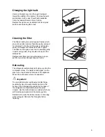 Предварительный просмотр 9 страницы Zanussi ZC 85 L Instruction Booklet