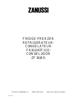 Zanussi ZC320D Instruction Booklet preview