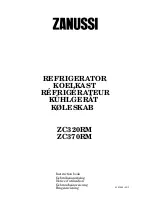 Preview for 1 page of Zanussi ZC320RM Instruction Book