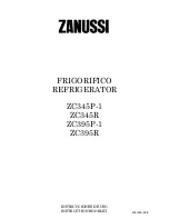 Zanussi ZC345P-1 Instruction Booklet preview