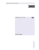 Preview for 1 page of Zanussi ZCA 93 B/W Operating And Assembly Instructions Manual