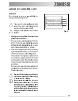 Предварительный просмотр 21 страницы Zanussi ZCB 990 Operating Instructions Manual