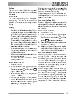 Предварительный просмотр 25 страницы Zanussi ZCB 990 Operating Instructions Manual