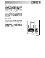 Предварительный просмотр 46 страницы Zanussi ZCB 990 Operating Instructions Manual