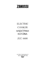 Zanussi ZCC 6600 Instruction Booklet preview