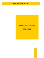 Zanussi ZCE 5062 Instruction Book preview