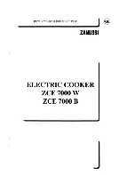 Preview for 1 page of Zanussi ZCE 7000 B Instructions For The Use And Care