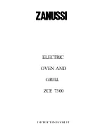 Zanussi ZCE 7300 Instruction Booklet предпросмотр