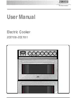 Предварительный просмотр 1 страницы Zanussi ZCE 7550 User Manual