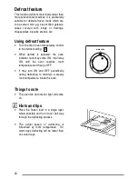 Предварительный просмотр 26 страницы Zanussi ZCE 7550 User Manual