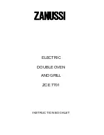 Zanussi ZCE 7701 Instruction Booklet предпросмотр