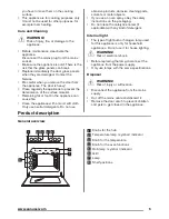 Preview for 5 page of Zanussi ZCE54001WA User Manual