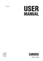 Zanussi ZCE560 User Manual preview