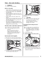 Предварительный просмотр 21 страницы Zanussi ZCE65210WA User Manual