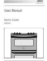 Zanussi ZCE7610 User Manual preview