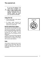 Preview for 11 page of Zanussi ZCE7610 User Manual