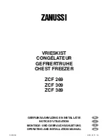 Zanussi ZCF 309 Operating And Installation Manual preview