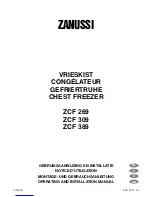 Zanussi ZCF269 Operating And Installation Manual preview