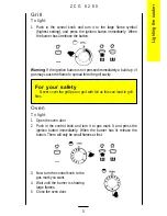 Предварительный просмотр 5 страницы Zanussi ZCG 6200 Operating And Installation Instructions