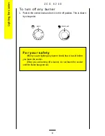 Предварительный просмотр 6 страницы Zanussi ZCG 6200 Operating And Installation Instructions