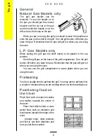 Предварительный просмотр 8 страницы Zanussi ZCG 6200 Operating And Installation Instructions