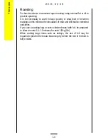 Предварительный просмотр 14 страницы Zanussi ZCG 6200 Operating And Installation Instructions