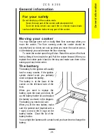 Предварительный просмотр 25 страницы Zanussi ZCG 6200 Operating And Installation Instructions