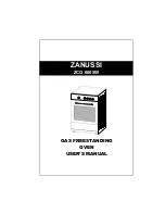 Zanussi ZCG 6605W User Manual preview