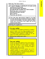 Предварительный просмотр 29 страницы Zanussi ZCG 7701X Instruction Booklet