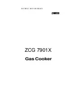 Предварительный просмотр 1 страницы Zanussi ZCG 7901X Instruction Booklet