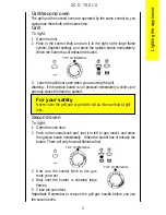 Предварительный просмотр 5 страницы Zanussi ZCG 7901X Instruction Booklet