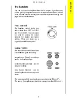 Предварительный просмотр 9 страницы Zanussi ZCG 7901X Instruction Booklet