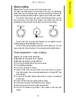 Предварительный просмотр 25 страницы Zanussi ZCG 7901X Instruction Booklet